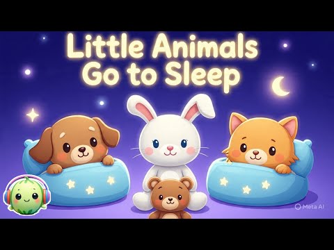✨Sweet Bedtime Lullaby 🌙 Cute Animals Sing Soft | Relaxing Kids Sleep Music | Nursery Rhymes & Songs