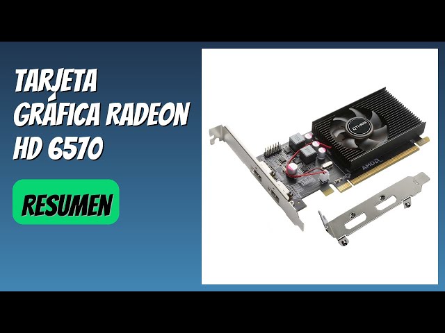 Vídeo relacionado con QTHREE Radeon HD 6570 1GB DDR3 2X HDMI Tarjeta Grafica, Low Profile, PCI-Express 2.0 x16, Computer GPU, Graphics Card for PC