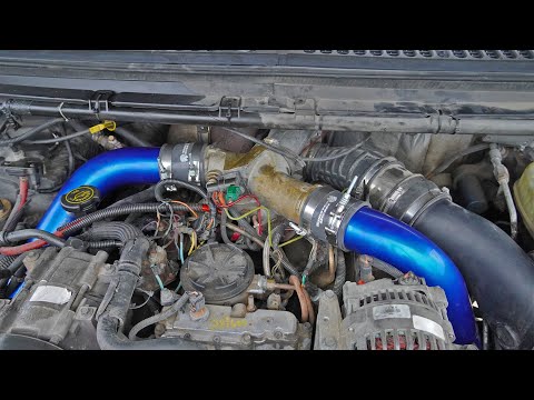 7.3 L Powerstroke Gets New INTERCOOLER Charge Pipes! Increase In Boost!? $1000 truck Build Challenge