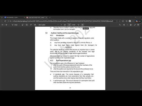 AAAF(ICAN) LECTURE 5 - (Professional Responsibility and Liability)