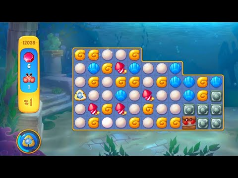 @Fishdom Level 12039, it's Very Impossible Move but Lucky to Win on the Last Step 😅