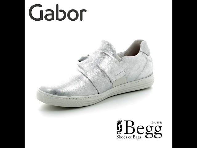 gabor silver trainers
