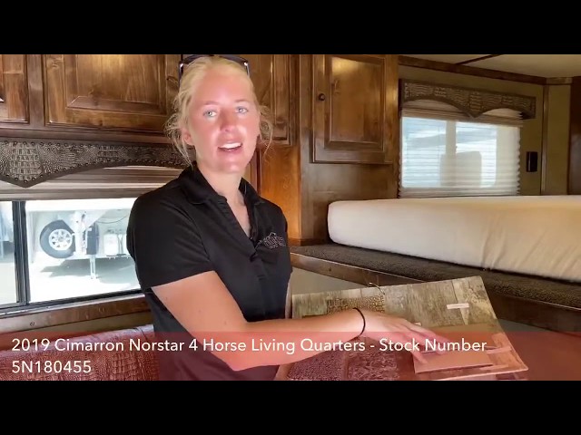 Preview image of 2019 Cimarron 4 Horse Living Quarters youtube video