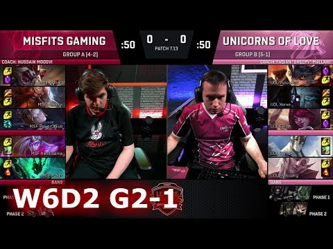 Misfits vs Unicorns of Love | Game 1 S7 EU LCS Summer 2017 Week 6 Day 2 | MSF vs UOL G1 W6D2