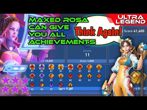 Maxed - Rosa | All achievement awards earned | Mech Arena