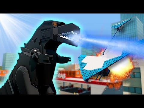 GODZILLA SURVIVAL! - Brick Rigs Multiplayer Gameplay - Lego Godzilla