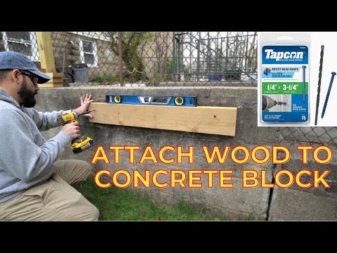 Attach Wood to Cement Block, Concrete or Masonry | HANDYBROS |