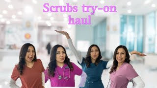 Scrubs haul- different styles/colors & petite scrubs pants vs regular (all under $30) walmart