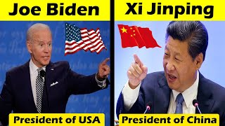 Joe Biden VS Xi Jinping Comparison in Hindi | President of USA VS President of China