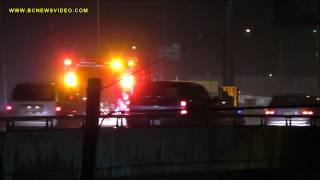 preview picture of video 'Burnaby Car Accident Hwy 1 West of North Rd January 17 2015'