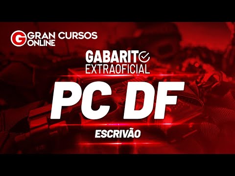 Concurso PCDF  Escrivão  - Gabarito Extraoficial