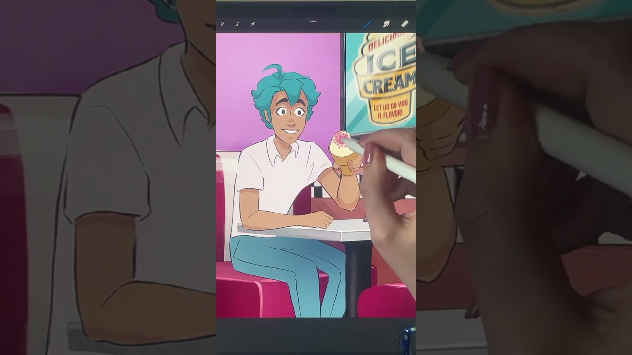 He’s discovered that there’s unlimited ice cream. 🤦🏻‍♀️🍦 #animation #animations #edit #icecream