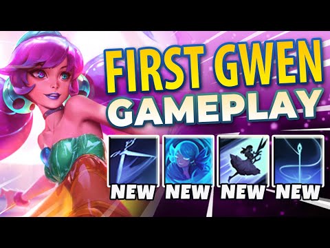 WTF!? NEW CHAMPION GWEN HAS INFINITE DASHES!? | GWEN SUPPORT - League of Legends