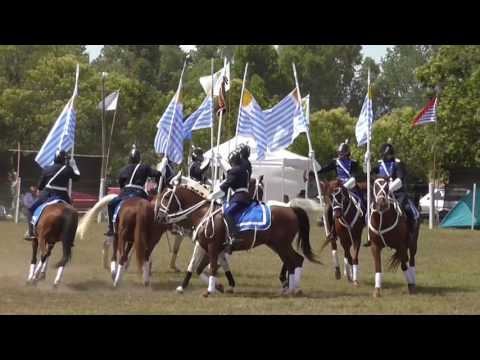 Cuadro Azul Policia Montada Canelones
