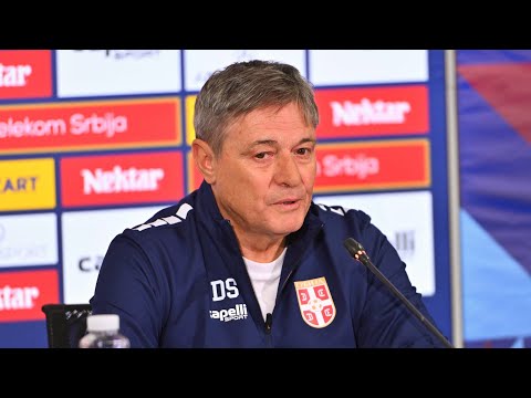 Konferencija za medije: Selektor Dragan Stojković pred Albaniju i Andoru (SC FSS, 6. 10. 2025)