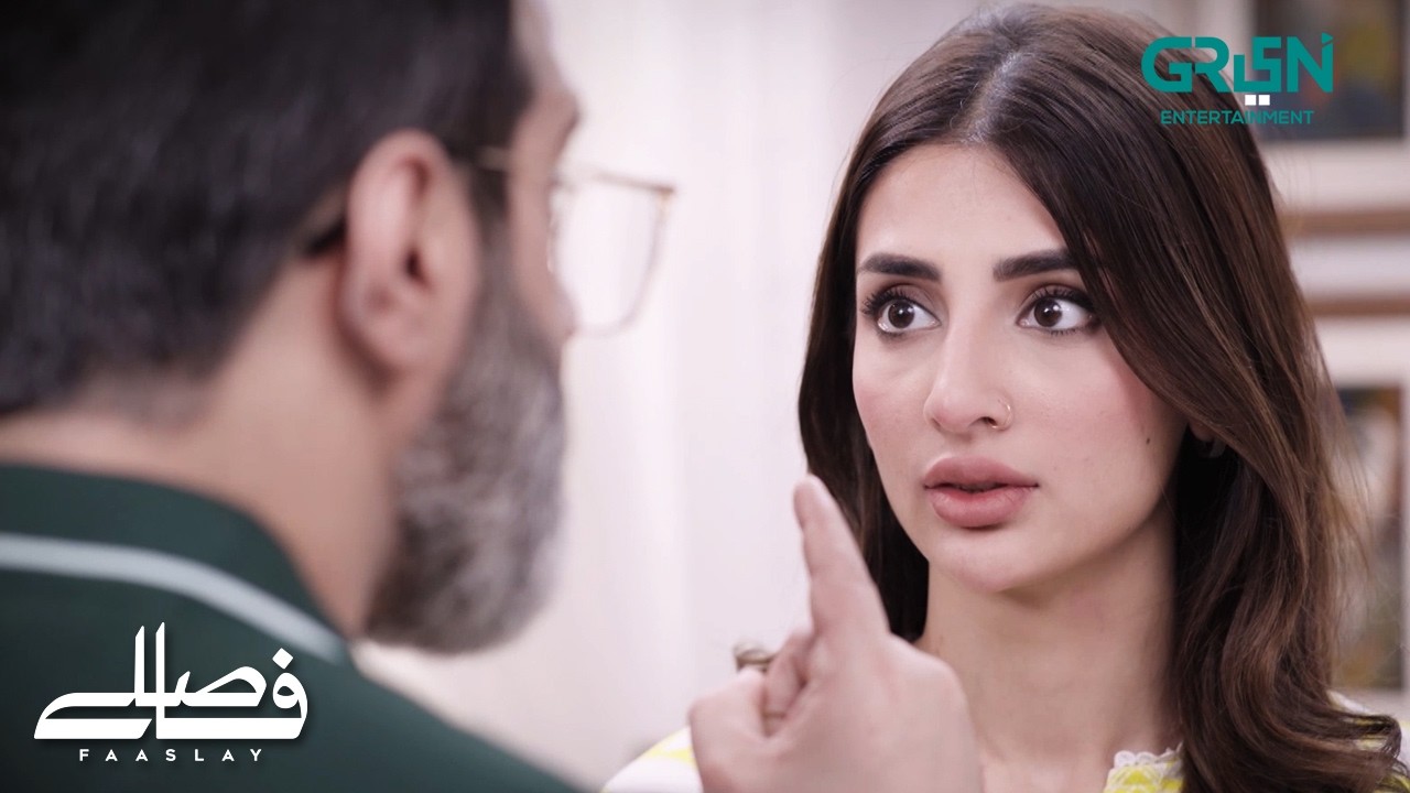 Kya Koi Baap Itna Bhi Gir Sakta Hai | Faaslay | Ali Ansari - Saboor Aly | Green TV