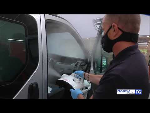 2020-05-05 PRATO - CORONAVIRUS, FERRARI CLUB SANIFICA MEZZI DI SOCCORSO