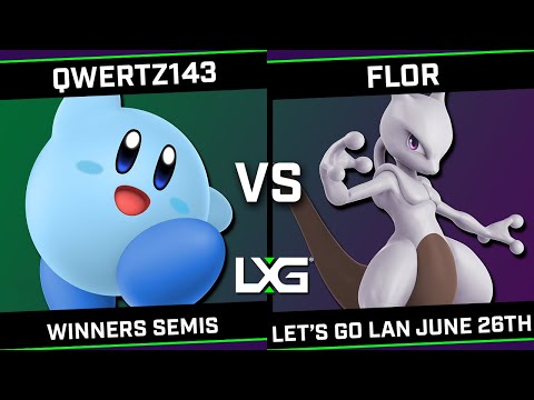 qwertz143 (Kirby) vs FLOR (Mewtwo/Marth/Ness) - LXG Let's Go LAN June 26th