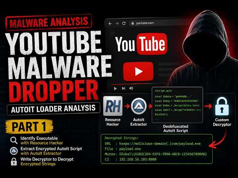Reverse Engineering a YouTube Malware Dropper | AutoIt Loader Analysis – Part 1