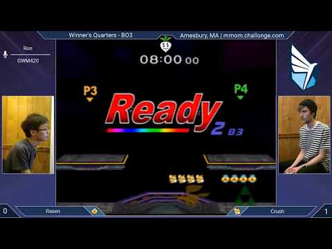 MMOM151 SSBM - Rasen (Sheik) vs. Crush (Fox) - Melee WQF