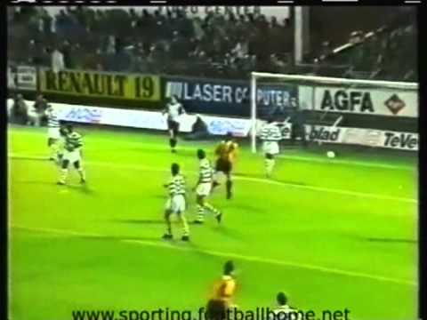 1990 (October 3) Mechelen (Belgium) 2-Sporting Lisbon (Portugal) 2 (UEFA Cup)(one goal missing)