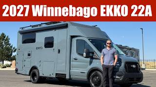 A preview image of the linked video showcasing 2027 Winnebago EKKO 22A