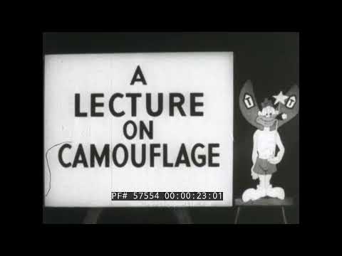 RESTRICTED WWII PRIVATE SNAFU CARTOON  "BOOBY TRAPS" & LECTURE ON CAMOUFLAGE   MEL BLANC 57554