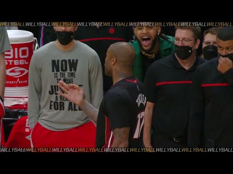 PJ Tucker Stares Down Raptors Bench after this DAGGER 3 🔥