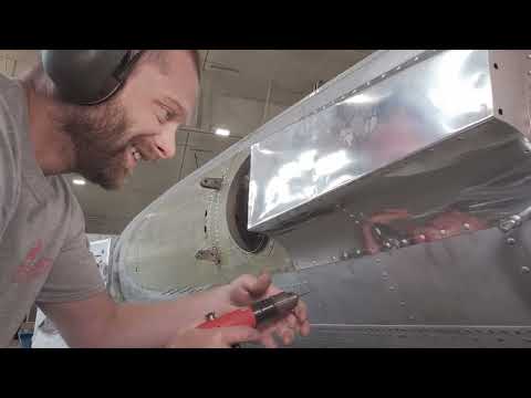 Bucking Rivets on the B-17D "The Swoose"