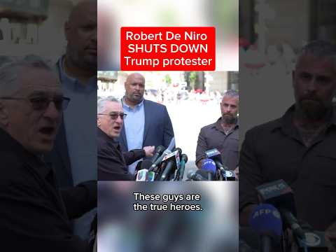 Robert De Niro SHUTS DOWN Trump protester