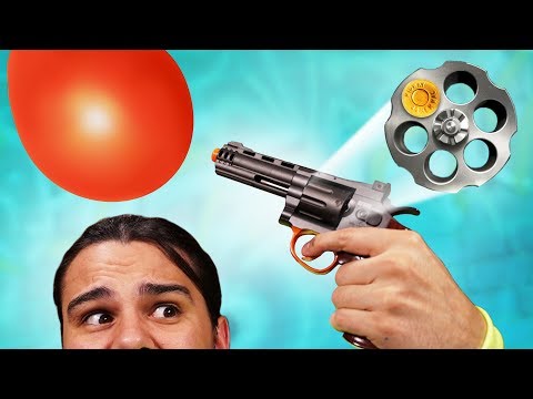 DON'T Pop Your Balloon Challenge! (Airsoft Roulette) Video