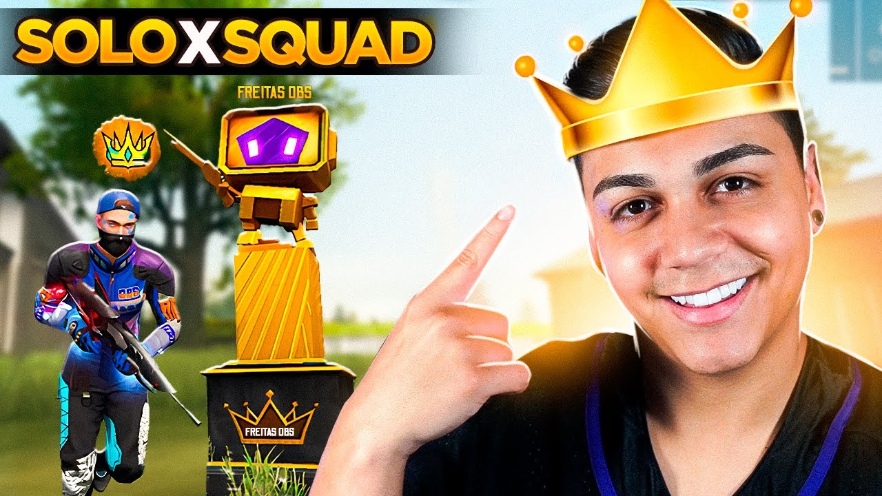 ME TORNEI O REI E GANHEI UM TROFÉU DENTRO DO FREE FIRE!!