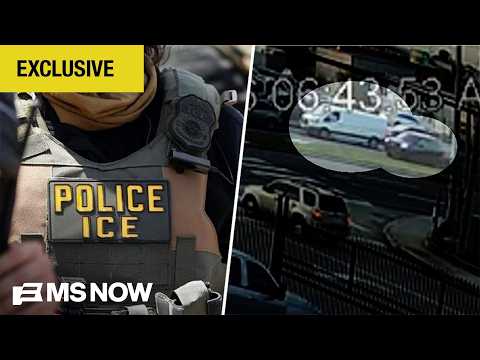New surveillance video shows pursuit moments before fatal ICE shooting in Houston | MS NOW EXCLUSIVE