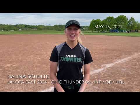 Halina Schulte 2024 Softball skills video - Short Version