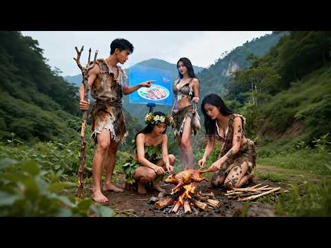 窮小夥流落荒島以為必死無疑，豈料他覺醒逆天狩獵系統，復活美女芳心頓頓吃肉，性感女野人爭著把他帶回種族繁衍後代#野王