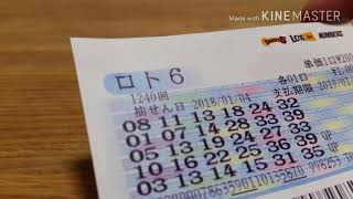 ロト６の結果。まさかの❗？