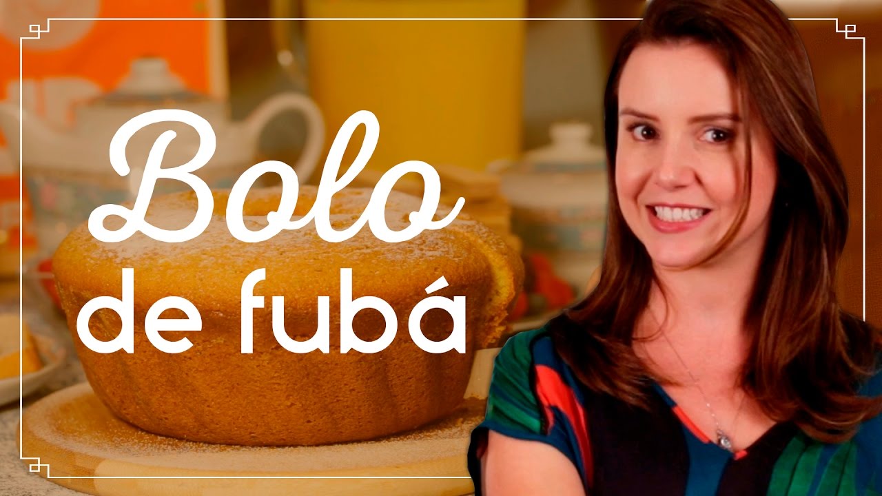 Bolo de fubá com erva doce  TudoEmFamília