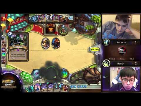 Kolento vs Roger | Week 2 - Grand Finals | ESL Heartstone Legendary Series Season 2