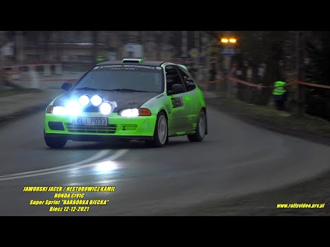 JAWORSKI JACEK / NESTOROWICZ KAMIL - HONDA CIVIC - Super Sprint "BARBÓRKA BIECKA" Biecz 12-12-2021