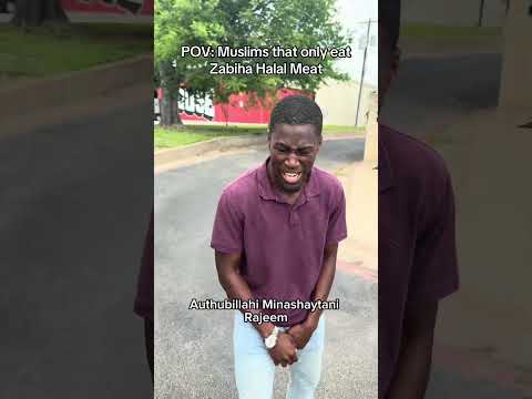 That Muslim that only eats HALAL #shorts