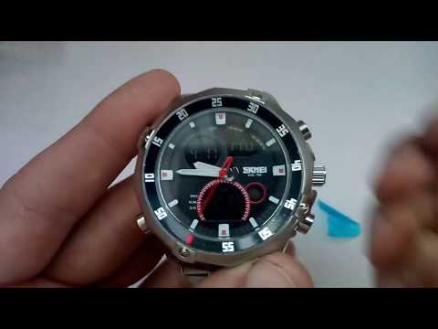 Кварцевые часы Skmei 1146 silver обзор, настройка, инструкция на русском, отзывы