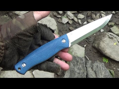 Real Steel Pathfinder Fixed Blade ($72) Knife Review - Scandi, Denim Micarta, 14C28N Sandvik