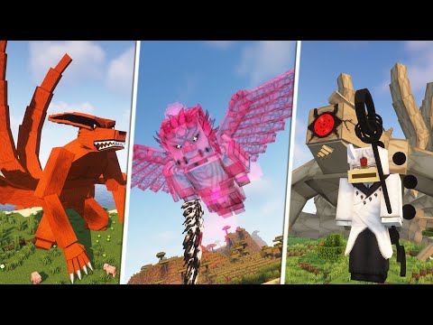 100 Amazing Jutsu in Minecraft Naruto Mod | Best Anime Mods