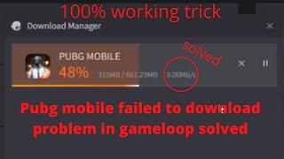How To Fix Pubg Mobile Failed To Download in Gamel