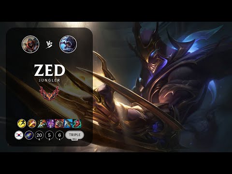 Zed Jungle vs Talon - KR Grandmaster Patch 12.23