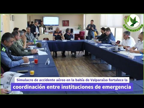 Simulacro de accidente en  Valparaíso fortalece la coordinación entre instituciones de emergencia