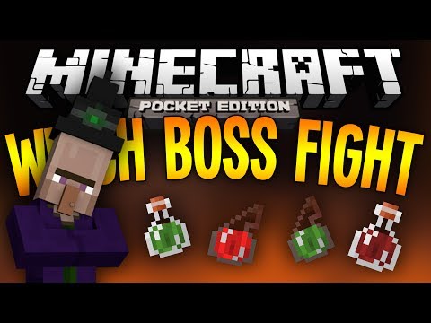 EVIL WITCH BOSS FIGHT - Agatha The Witch - Minecraft Pocket Edition