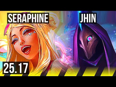 SERAPHINE & Senna vs JHIN & Blitzcrank (ADC) | EUNE Challenger | 25.17