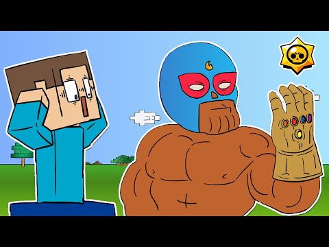 EPIC Minecraft x Brawl Stars Crossover! PRIMO & STEVE Parody!