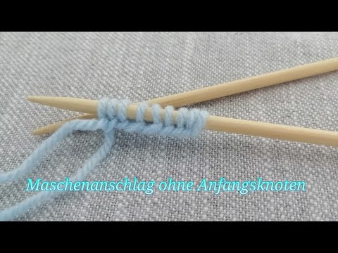 Maschenanschlag stricken | KLASSISCHER MASCHENANSCHLAG ohne Knoten |Kreuzanschlag #maschenanschlag